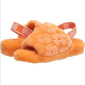 NWT Orange ugg slippers